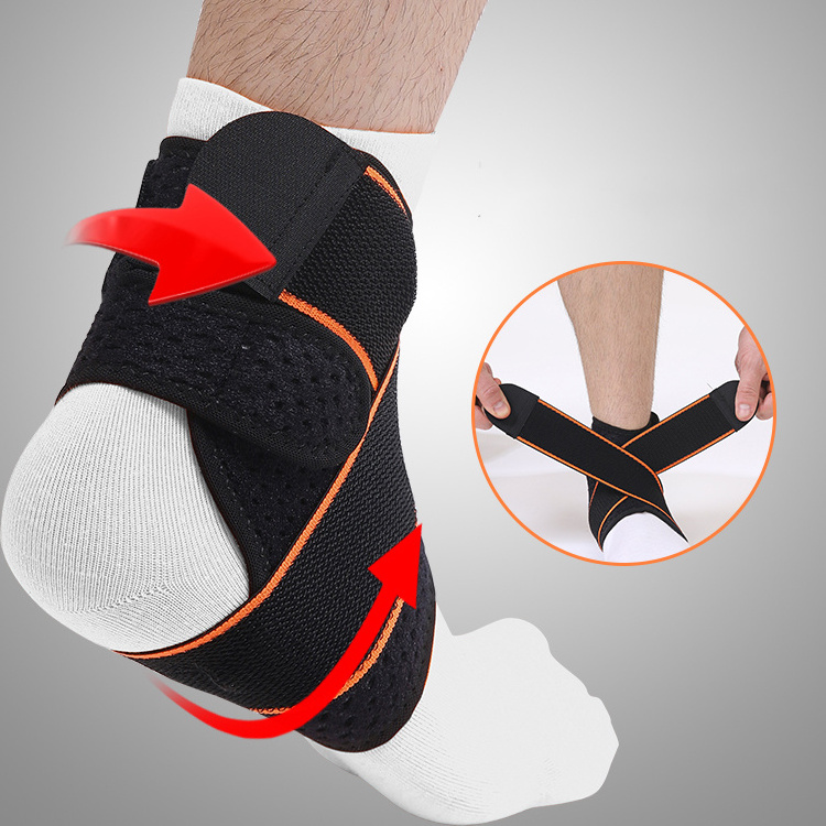 MKAS Custom Adjustable Neoprene Comfortable Compression Sport Ankle Support Brace With Strap