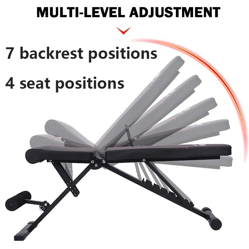 MKAS Professional Premium Multifunctional Gym Weight Bench Adjustable Seat Abdominal Bench Gym Fitness Equipment Gym Bench