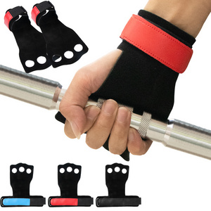 MKAS Workout Cross Training Gloves Leather Gymnastics Pull Up Weight Lifting Hand Grips