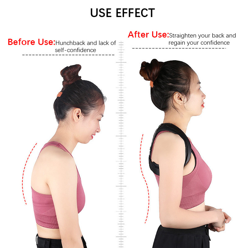 MKAS Custom Adjustable Scoliosis Back Support Brace For Men Women Neoprene Belt Posture Corrector