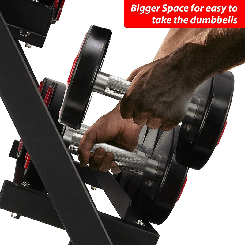 MKAS 3 Tier Stand Gym Equipment Fitness Weight Dumbbell Weight Rack for Dumbbells for Home Gym 3 Tier Hex Dumbbell Rack Stand