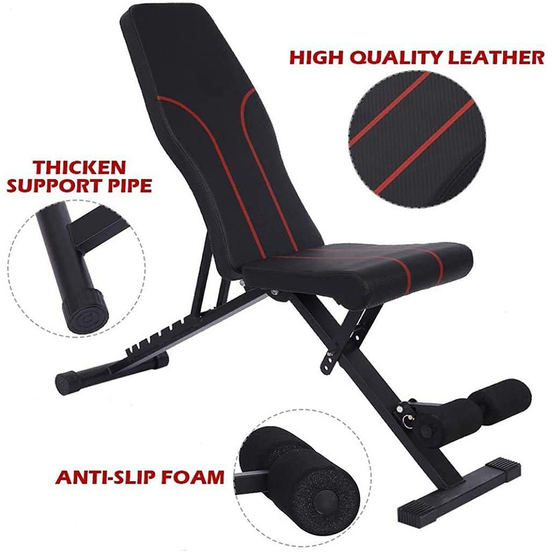 MKAS Professional Premium Multifunctional Gym Weight Bench Adjustable Seat Abdominal Bench Gym Fitness Equipment Gym Bench