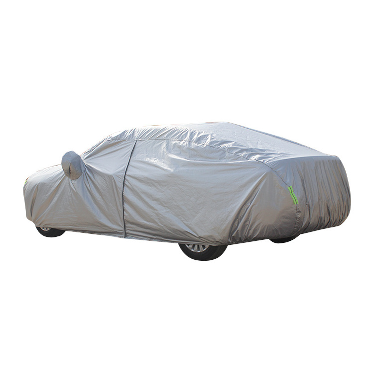 PEVA aluminum snow cover Polyester Car Body Cover Waterproof Full Large Sewing Car Cover Protect rain