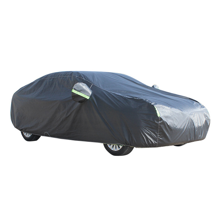 PEVA aluminum snow cover Polyester Car Body Cover Waterproof Full Large Sewing Car Cover Protect rain