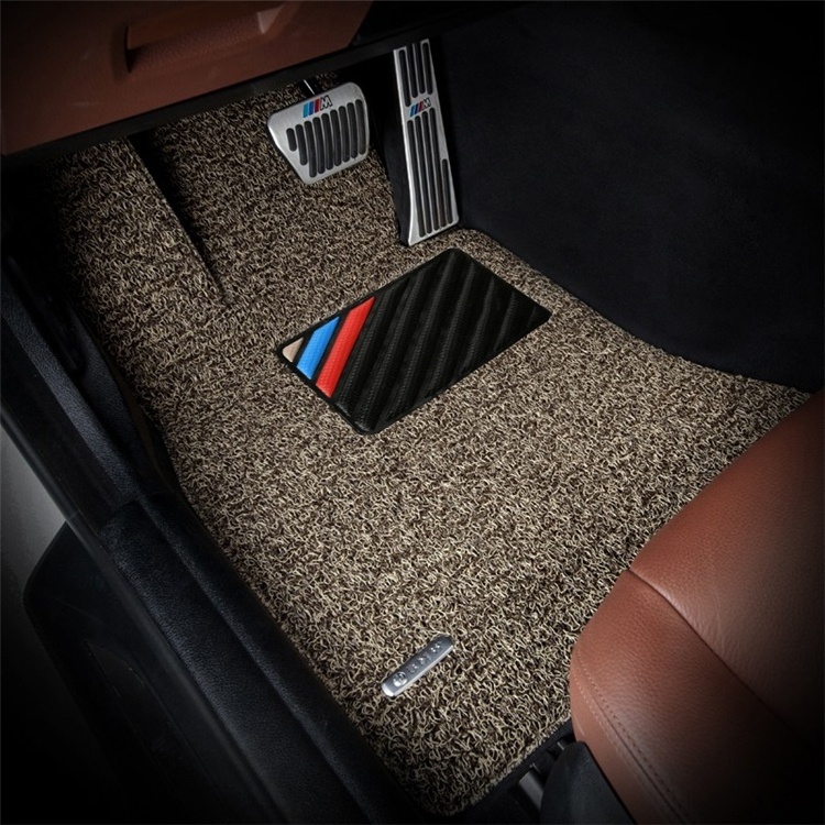 Can be washed, cheap factory PU leather PVC coil car floor mat