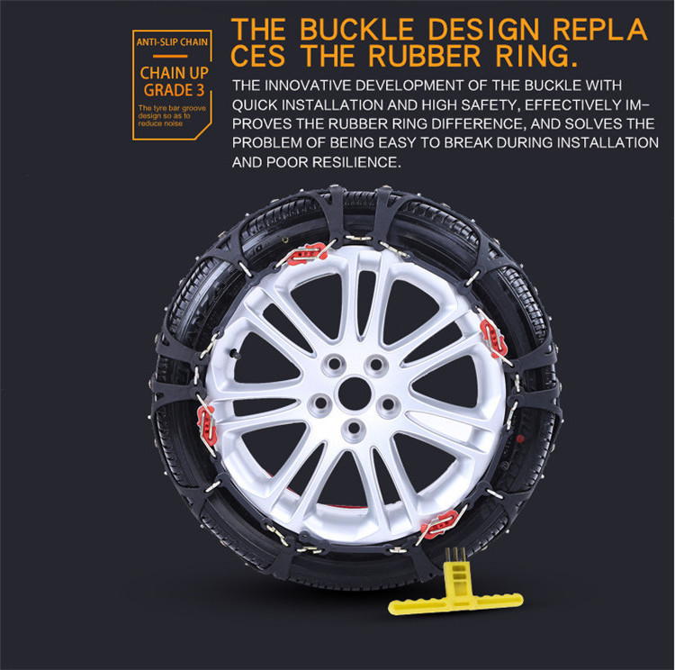 hot sale Snow chain Universal Emergency Tire Anti Slip TPU Car Snow Chains for Most Car/SUV/Trucks