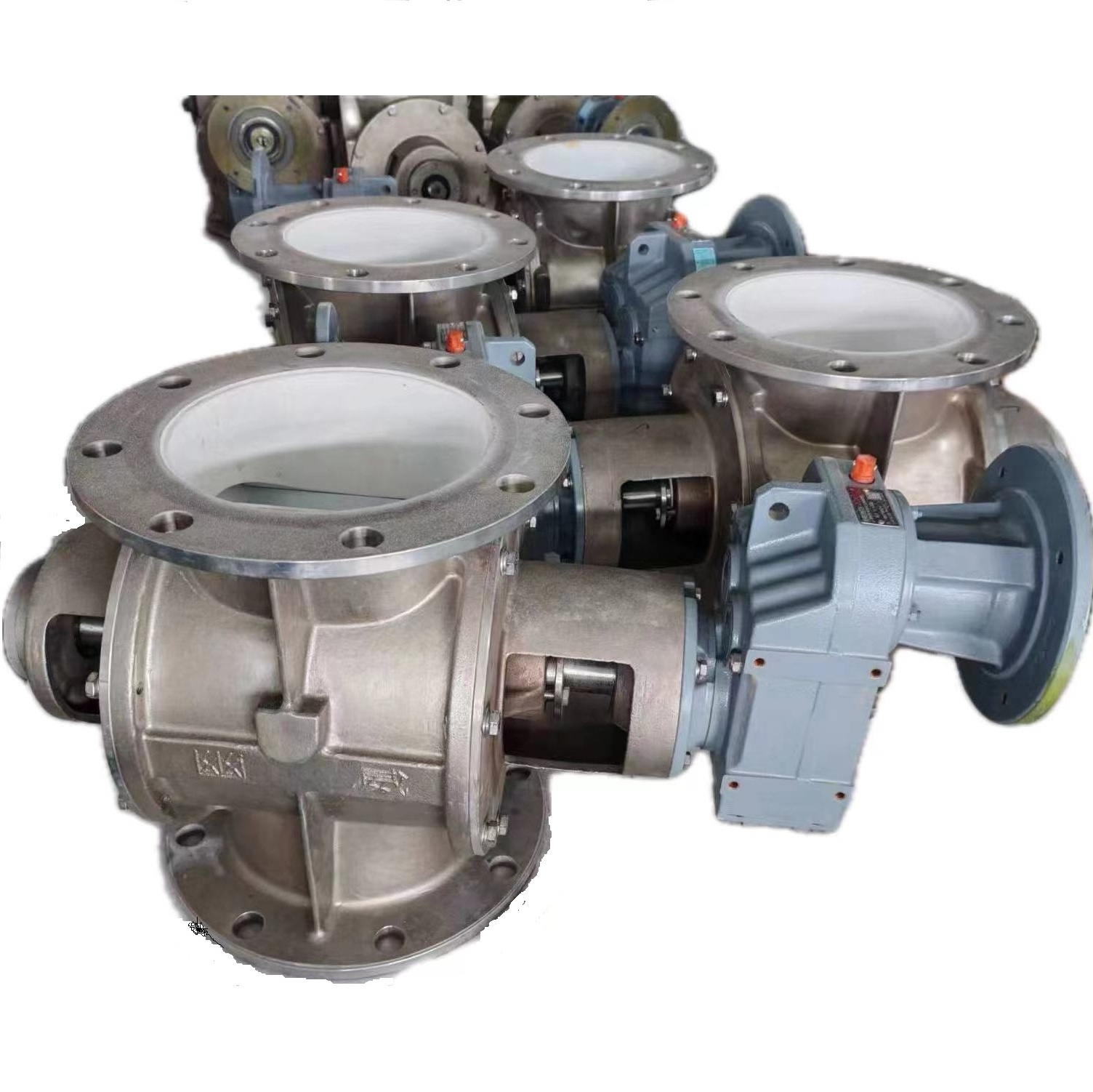 High Temperature Ceramics Electrical Airlock Solenoid Control discharge valve rotary feeder valve