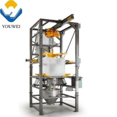 Jumbo Bag Unloading Discharge Machine Ton Package Big Bag Unloader Carbon Black Powder Bulk Discharger Feeding Station