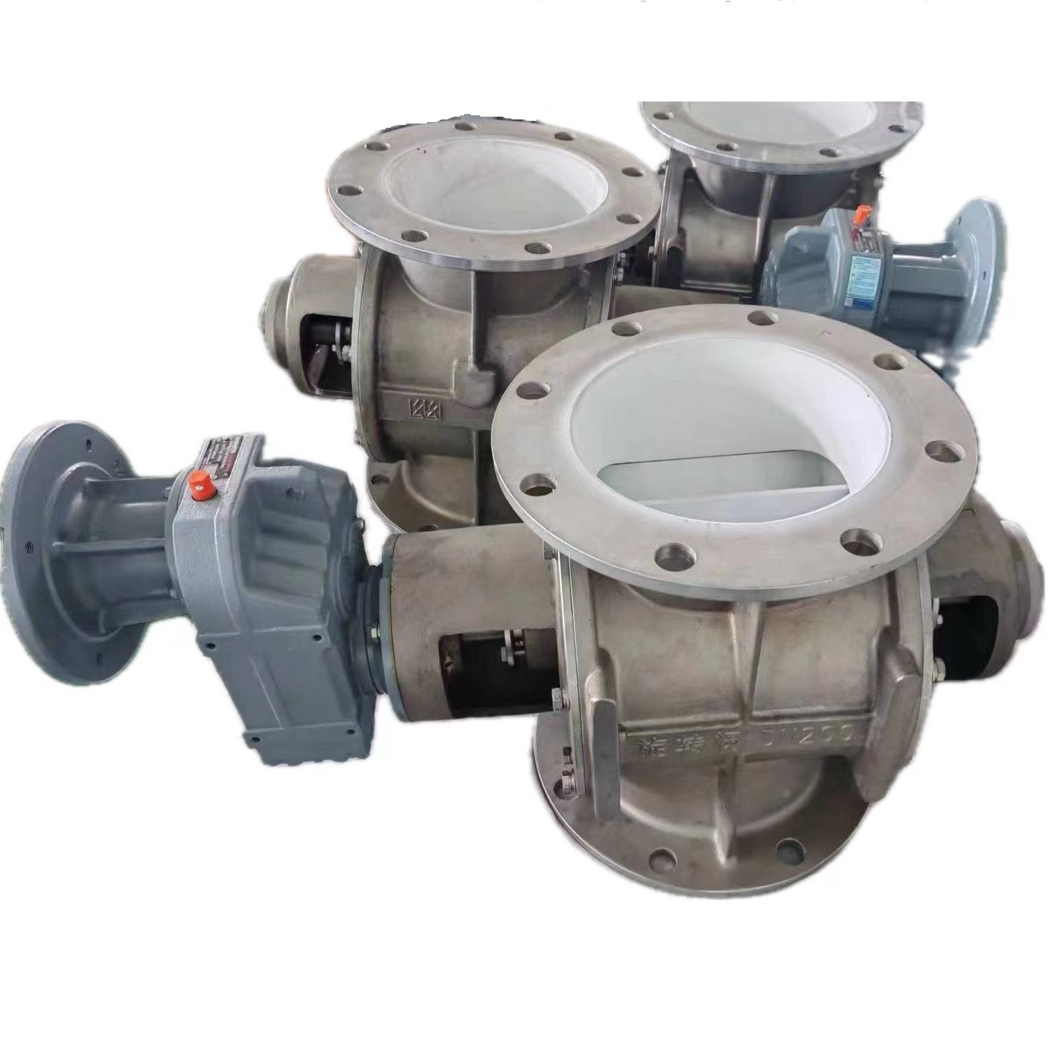 High Temperature Ceramics Electrical Airlock Solenoid Control discharge valve rotary feeder valve