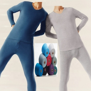 Thermal Garment Set OEM Warm Pattern Color Winter Merino Wool Men Underwear