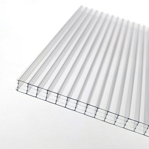 8mm 10mm UV extruded clear rectangular policarbonato hollow panel for greenhouse roof