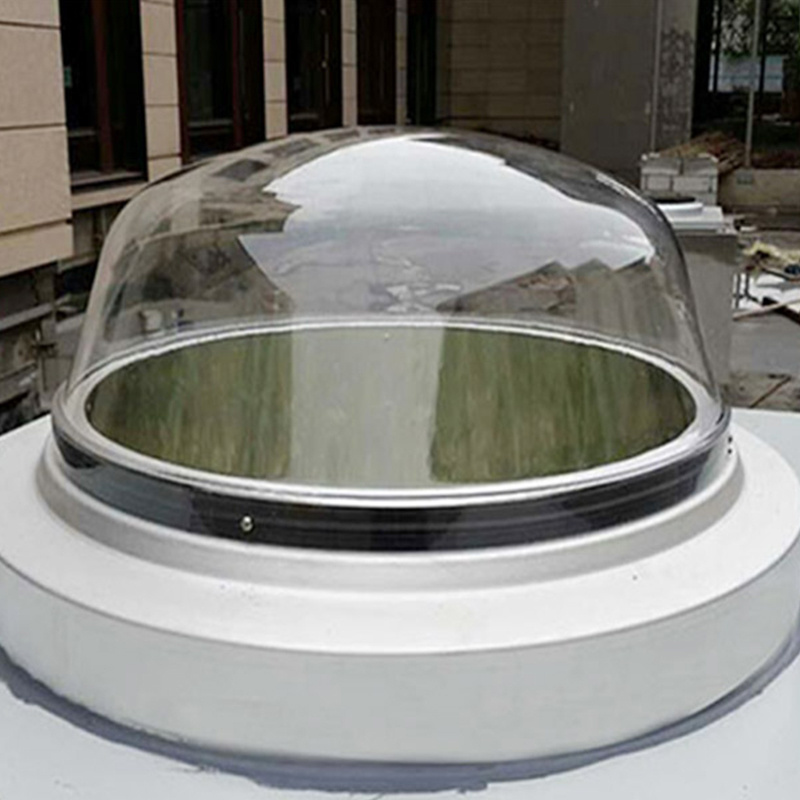 anti scratch anti high temperature PC solid polycarbonate dome skylight for outdoor use