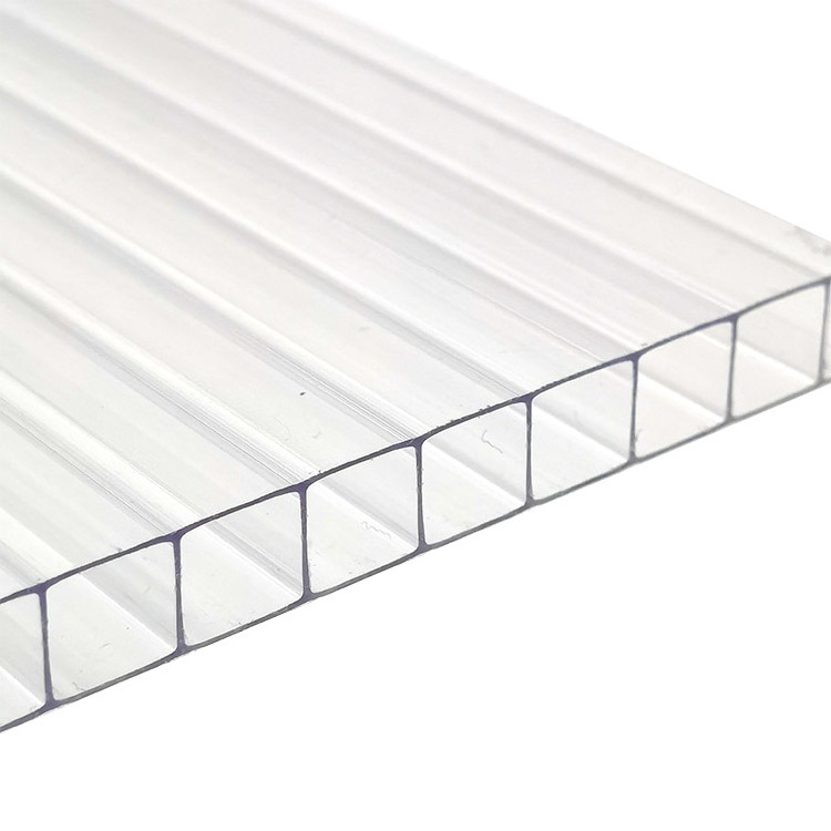 Clear Thermal weatherproof 6mm translucent polycarbonate alveolar sheet for gazebo awning