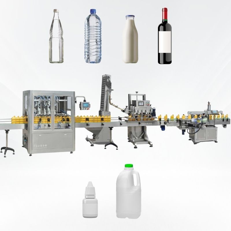 Automatic multi-function high speed oil water juice jam sauce paste liquid filling packing machine optional remote control