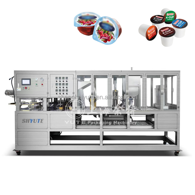 Automatic blanking nespresso k cup making machine coffee capsules filling packing machine