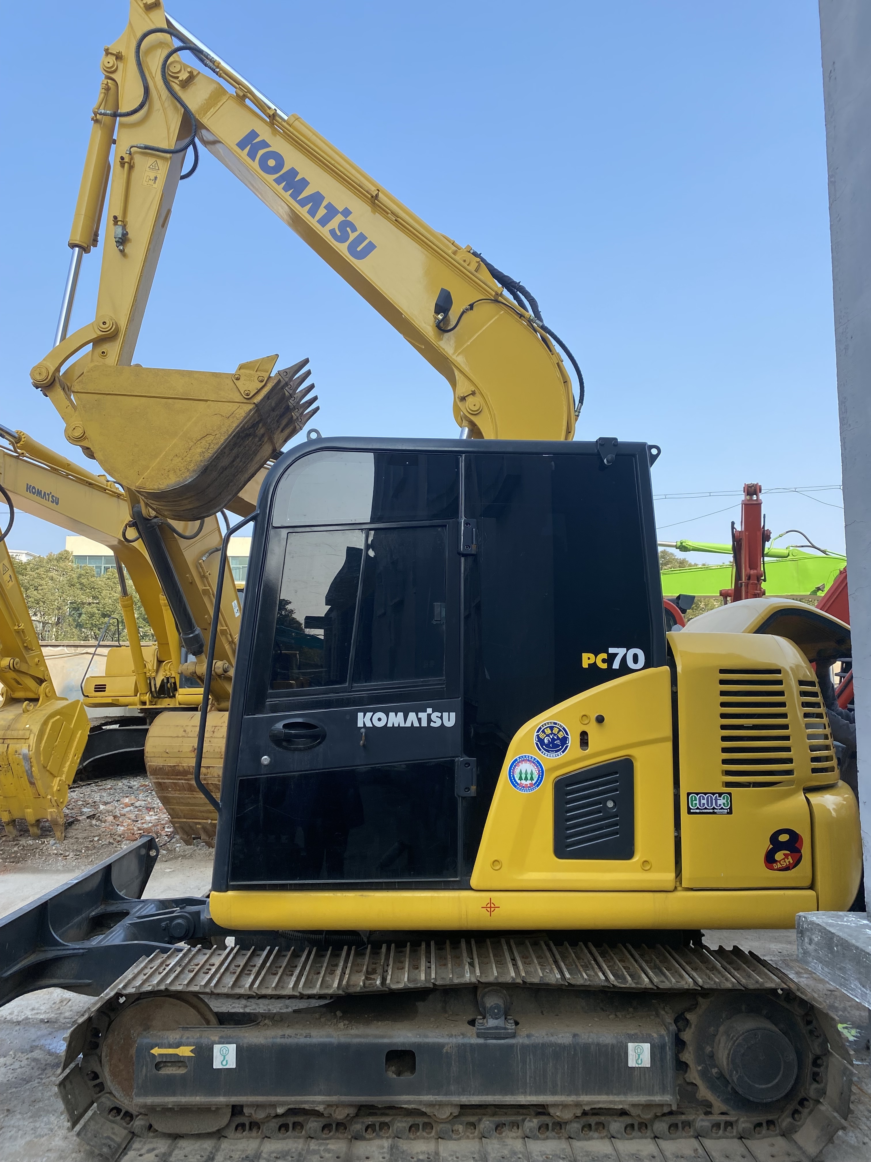 Imported Low Hours Komatsu 70-8 70 Excavator Used Excavator PC70-8 7 Ton Mini Komatsu Excavator for sale