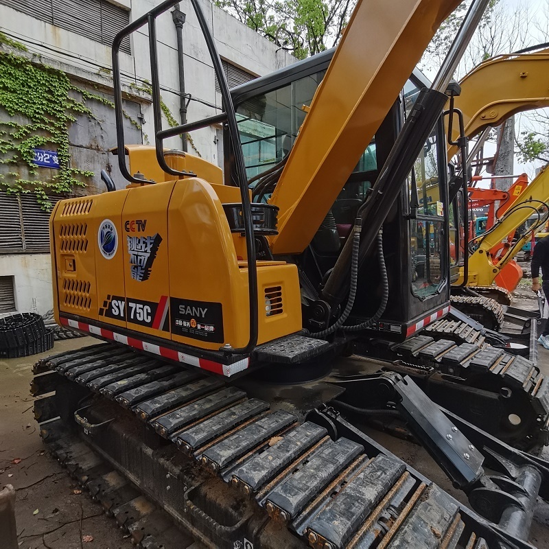 ZiHui Best Price Caterpillar Excavator SANY SY75C Second Hand Digger Machine Caterpillar Excavators