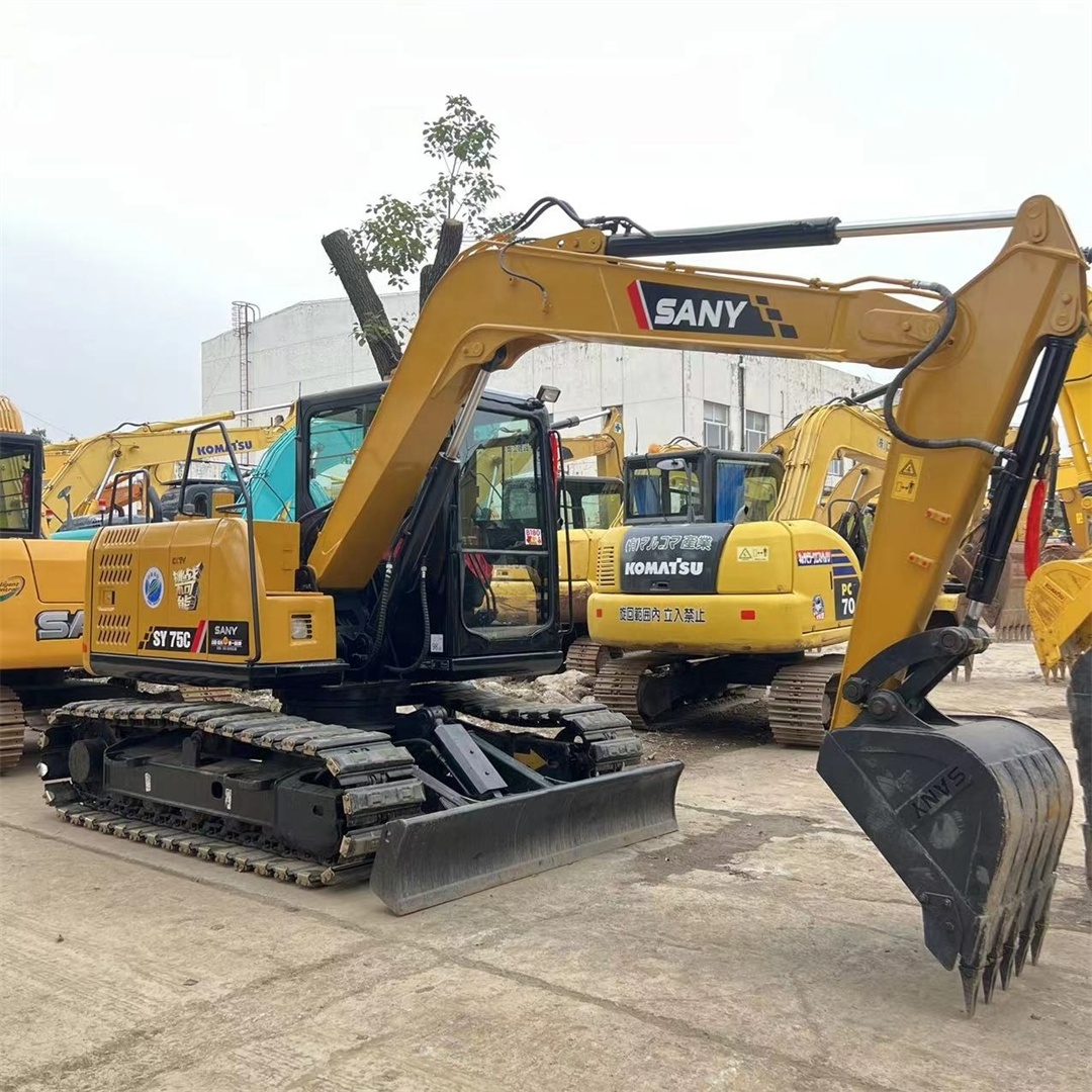 Used SANY 75 excavator price is low, used excavator SANY SY75C SANY55 SANY60 SANY75 for sale