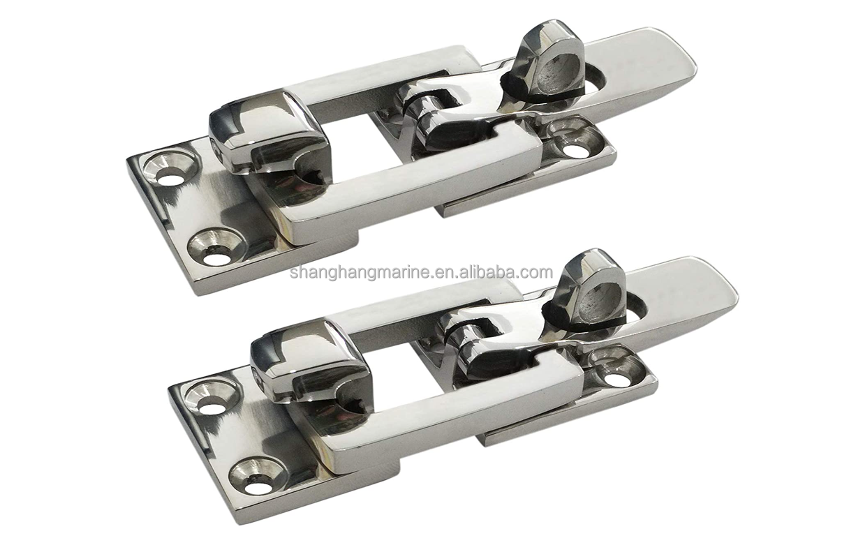 Heavy Duty 316 Stainless Steel Anti-Rattle Hardware Accessory Hold Down Clamp Lockable Boat Latch