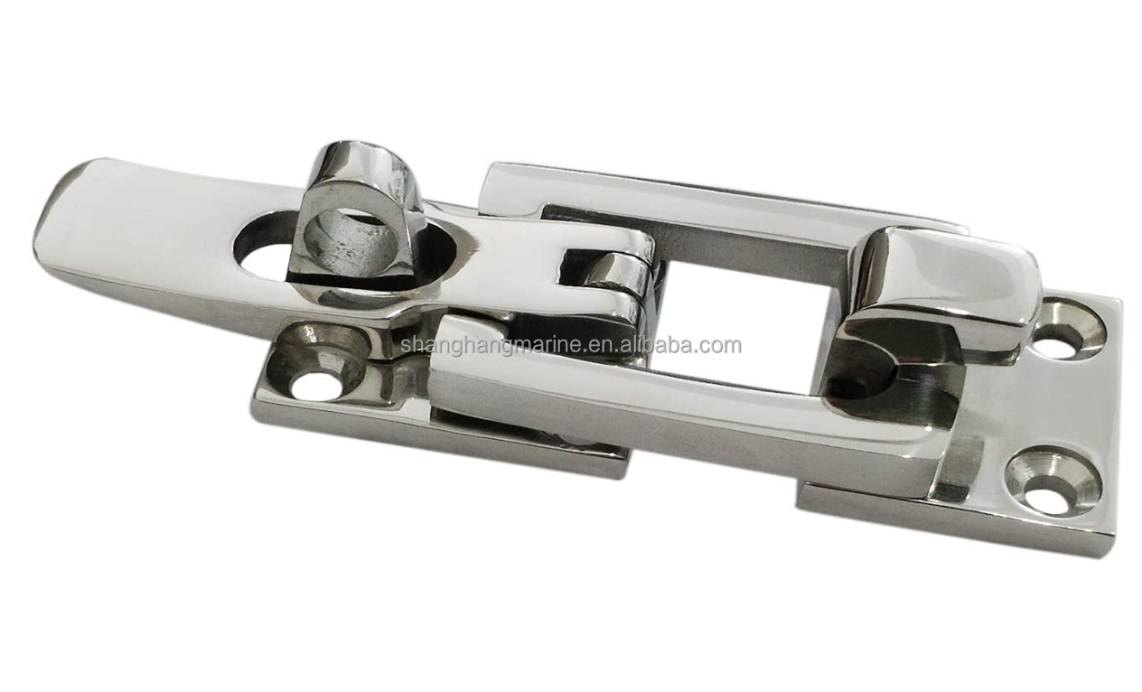 Heavy Duty 316 Stainless Steel Anti-Rattle Hardware Accessory Hold Down Clamp Lockable Boat Latch