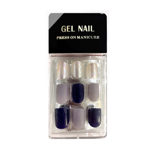 Bling Bling box package fake nails colorful finger nails acrylic fashion lovely press on nails no glue