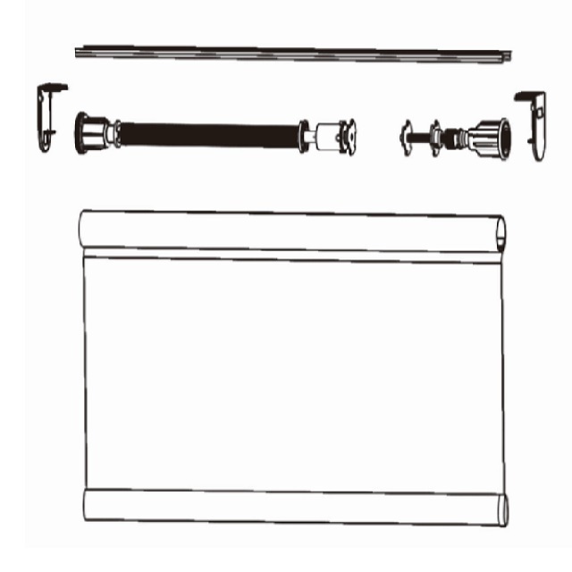 Factory Hot Selling 38mm & 45mm Spring Loaded Cordless Roller Shade and Blind Parts