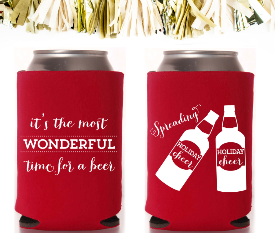 Custom Logo Silkscreen Print Neoprene Collapsible 12oz Slim Beer Can Cooler Stubby Holder Sleeve