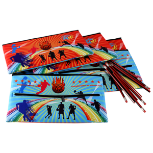 customize cute neoprene fabric pouch kids pencil bag sublimation pencil cases & bags