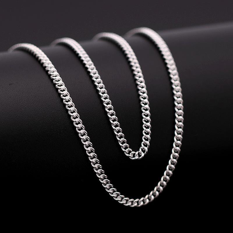 Professional manufacturer 925 silver chain necklace sterling silver mens necklace chain