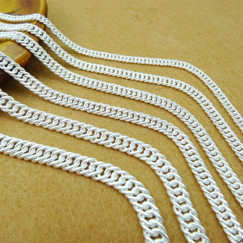 Professional manufacturer 925 silver chain necklace sterling silver mens necklace chain