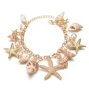 Lateefah 2024 Fashion Summer Jewelry Nature Tidal Ocean Bohemia Pearls Starfish Shell Bracelets