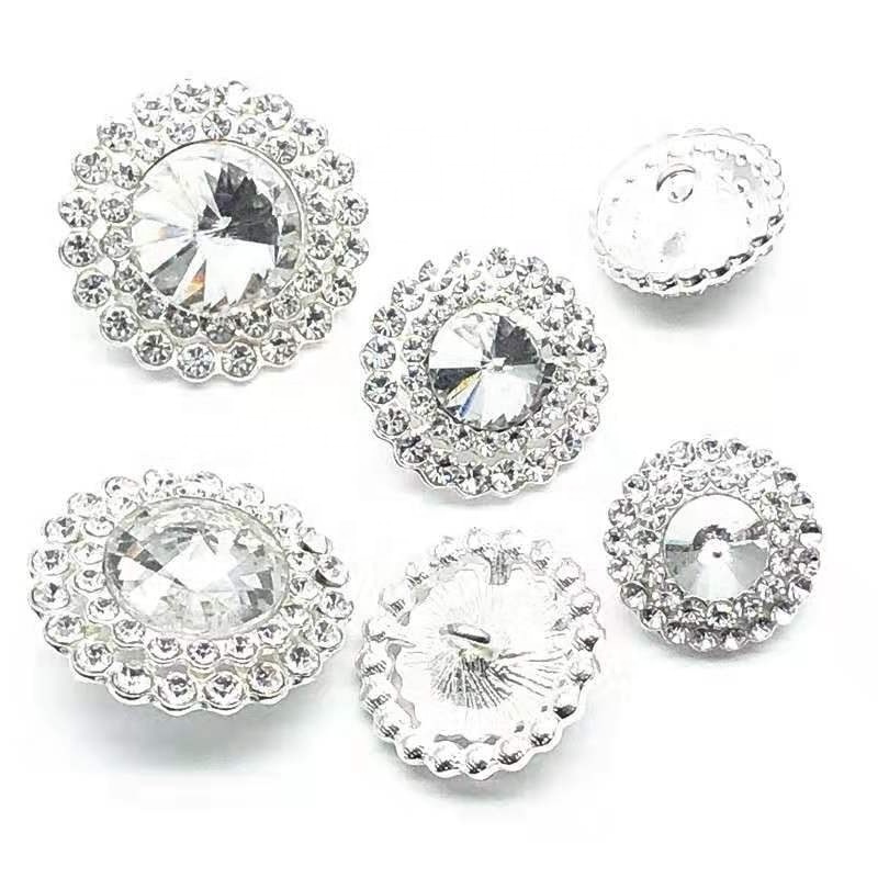 2022 NEW FASHION Rhinestone button Dress Decorative sew on diamante button for Lady clothing