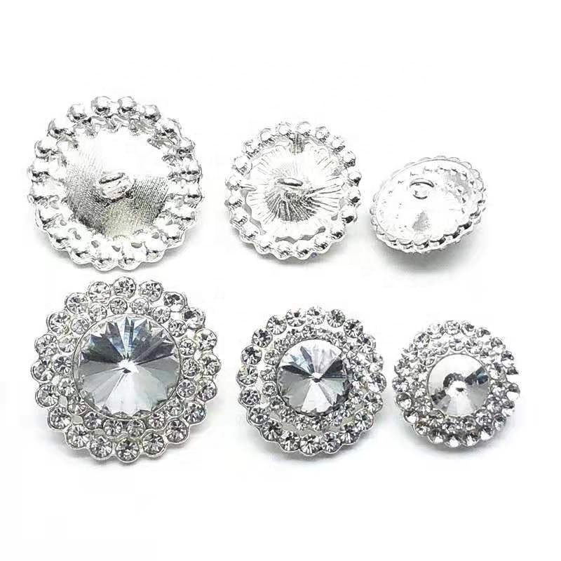 2022 NEW FASHION Rhinestone button Dress Decorative sew on diamante button for Lady clothing