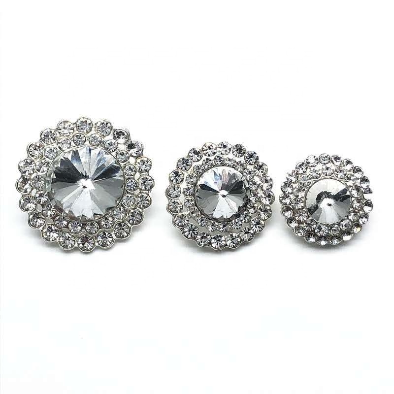 2022 NEW FASHION Rhinestone button Dress Decorative sew on diamante button for Lady clothing