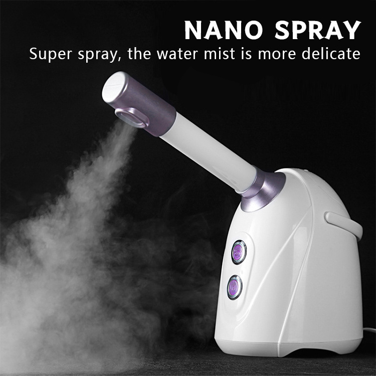 Cheap Price Salon Spa Black Professional Portable Nano Ionic Vapor Ozone Hot Mist Sauna Face Facial Steamer