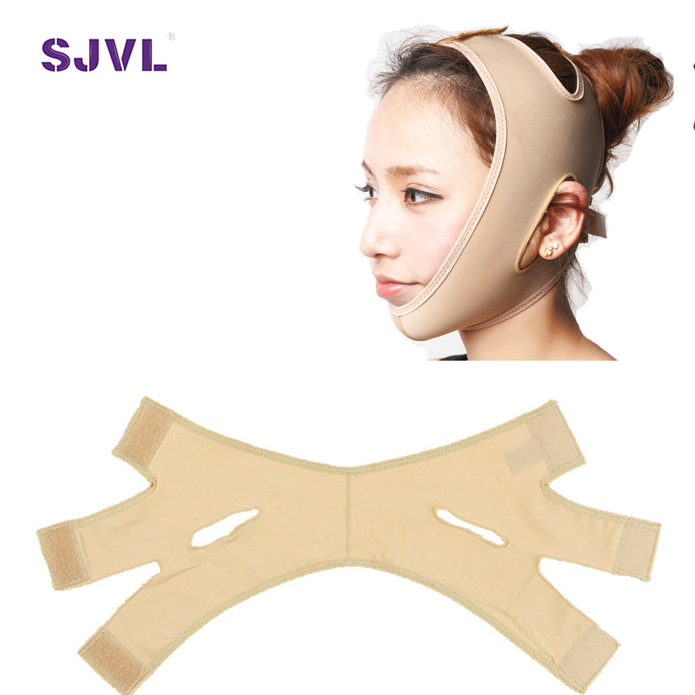 Reduce Double Chin V Line Face Shaper Facial Anti Wrinkle Elastic Face Slimming Bandage