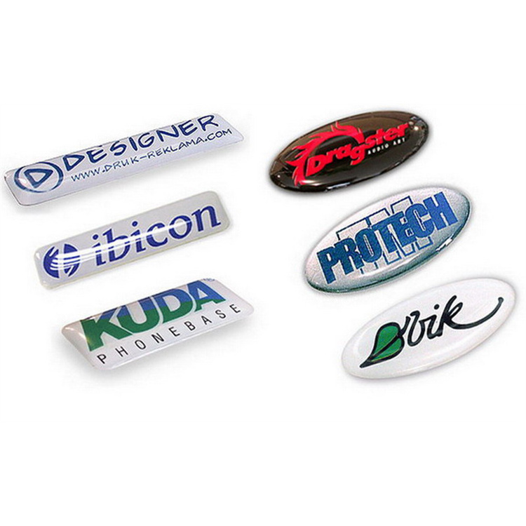 Custom 3d Clear Gel Labels Plastic Brand Logo Epoxy Resin Domed Stickers