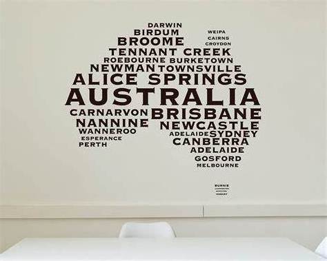 2021 New World MAP WALL MURAL DECAL Art Custom Wall Sticker Home Decals For Educational US map wall stickers