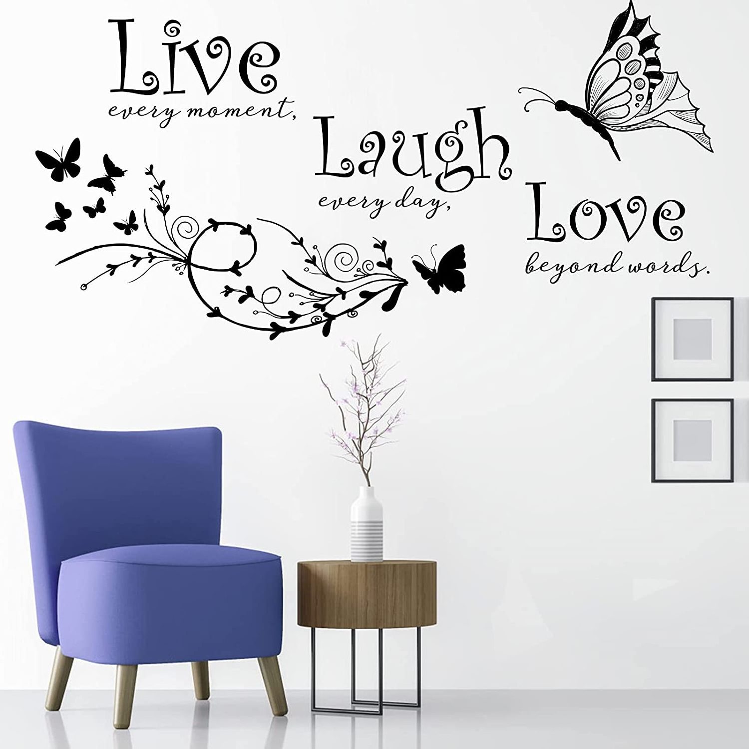 Custom China removable Quotes Wall Decor Stickers Motivational Word Wall Decor Sayings for Home