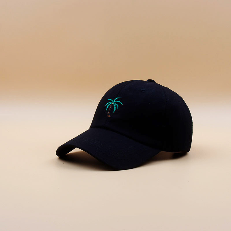 Top quality fashionable embroidered coconut tree casquettes 6 panels jamaica custom cap gorras