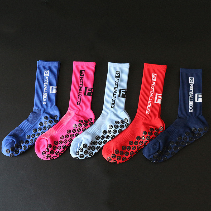 custom made Terry Bottom Compression socks Athletic Anti-slip Grip Football Socks short sports soccer socks