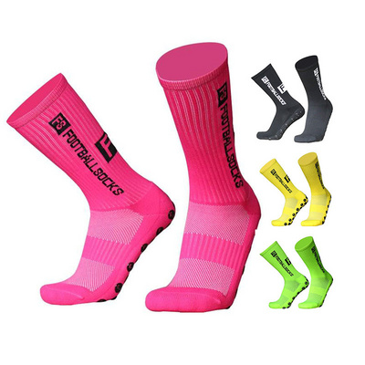 Calcetines De Deporte Pink Football Socks Round Silicone non Grip Anti Slip Compression Sports Men Women Custom Soccer Socks