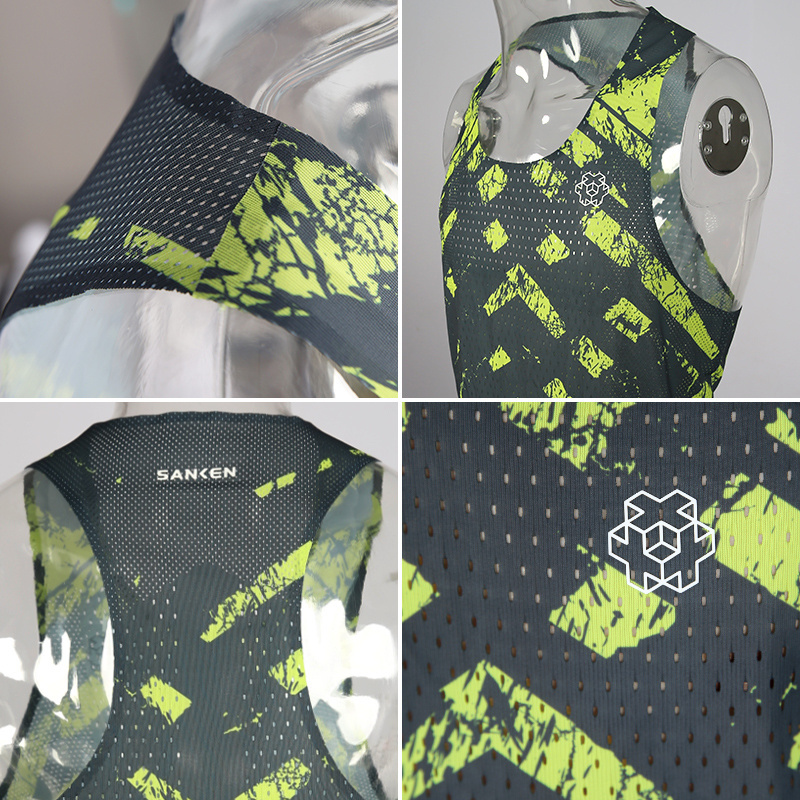 Seamless Running Vest For Marathon running singlet men Custom Gym Sport Training Vest