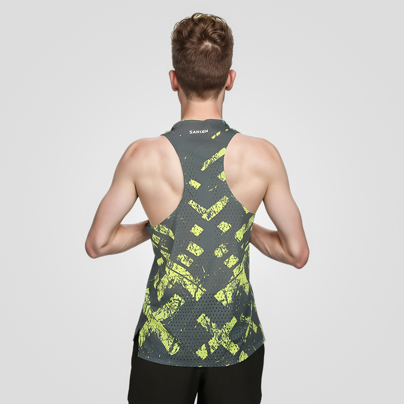 Seamless Running Vest For Marathon running singlet men Custom Gym Sport Training Vest