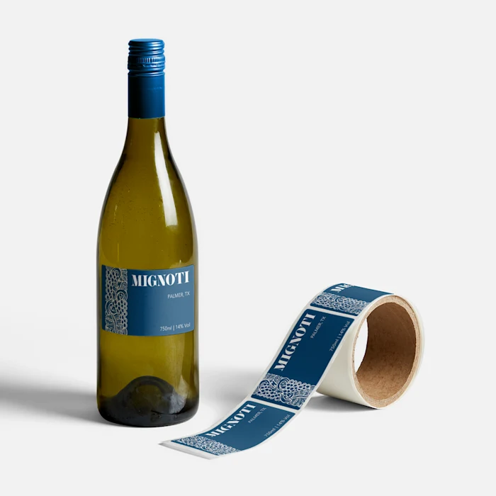 Custom Die Cut Roll Labels carton sticker easy-peel gallon bottle waterproof mailing wine label return address label waybill