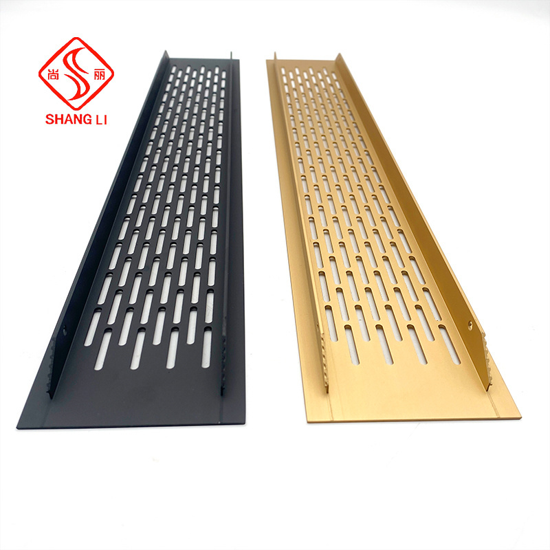 Aluminum alloy air ventilation grills louvered exhaust vent cover fresh wardrobe air vent cover