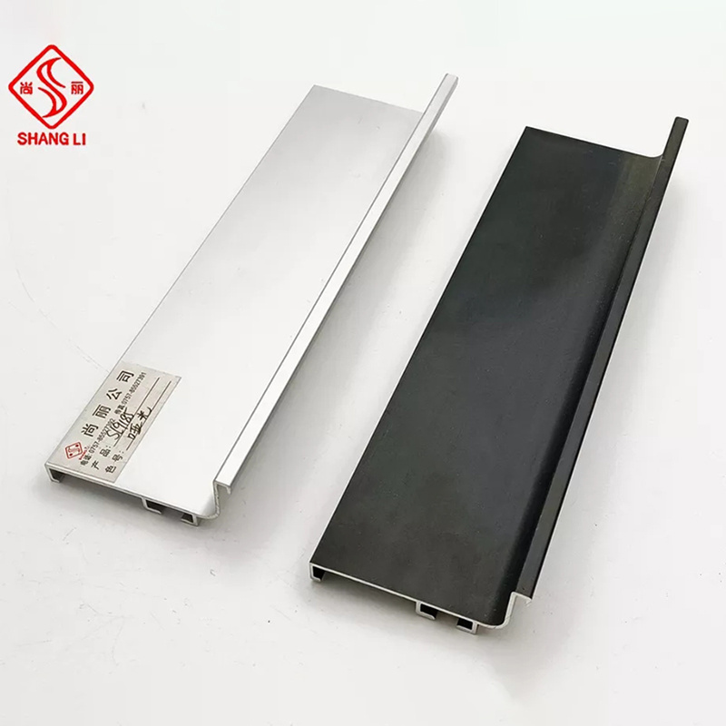 Foshan aluminum C shape profile pull handles wardrobe kitchen cabinet doors hidden handle