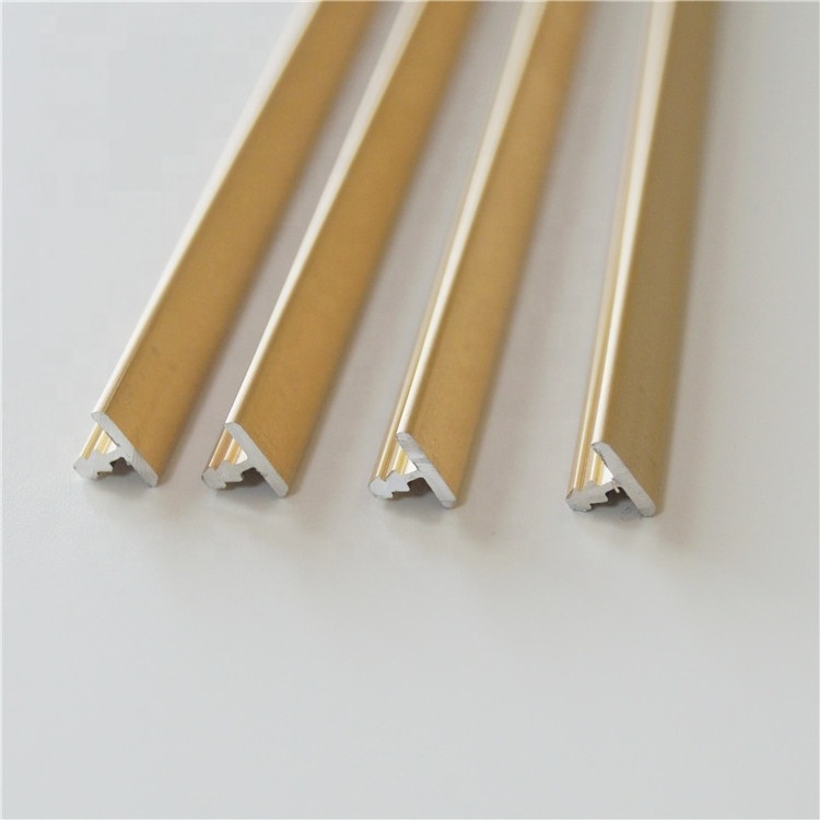 Aluminum T profiles aluminum edge profile for furniture decoration