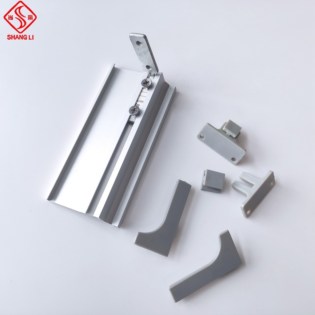 Foshan aluminum C shape profile pull handles wardrobe kitchen cabinet doors hidden handle