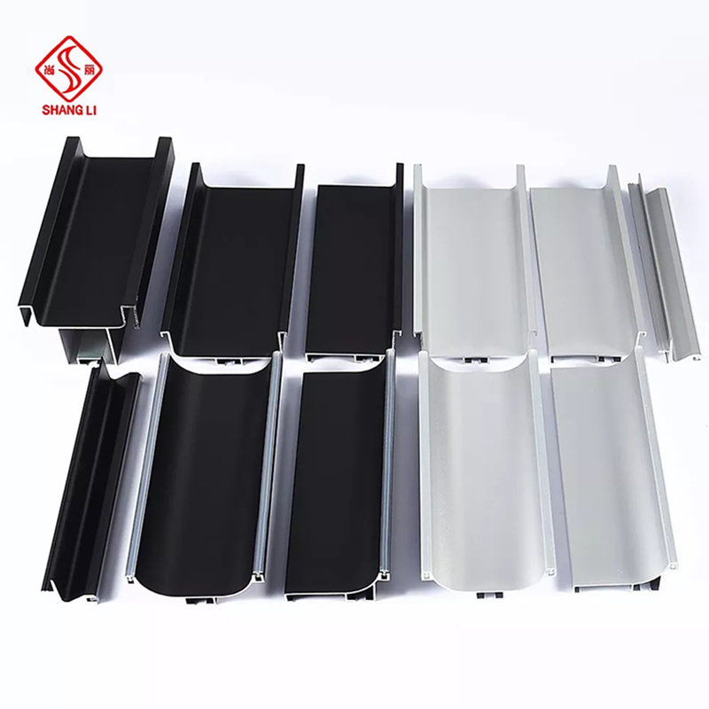 Foshan aluminum C shape profile pull handles wardrobe kitchen cabinet doors hidden handle